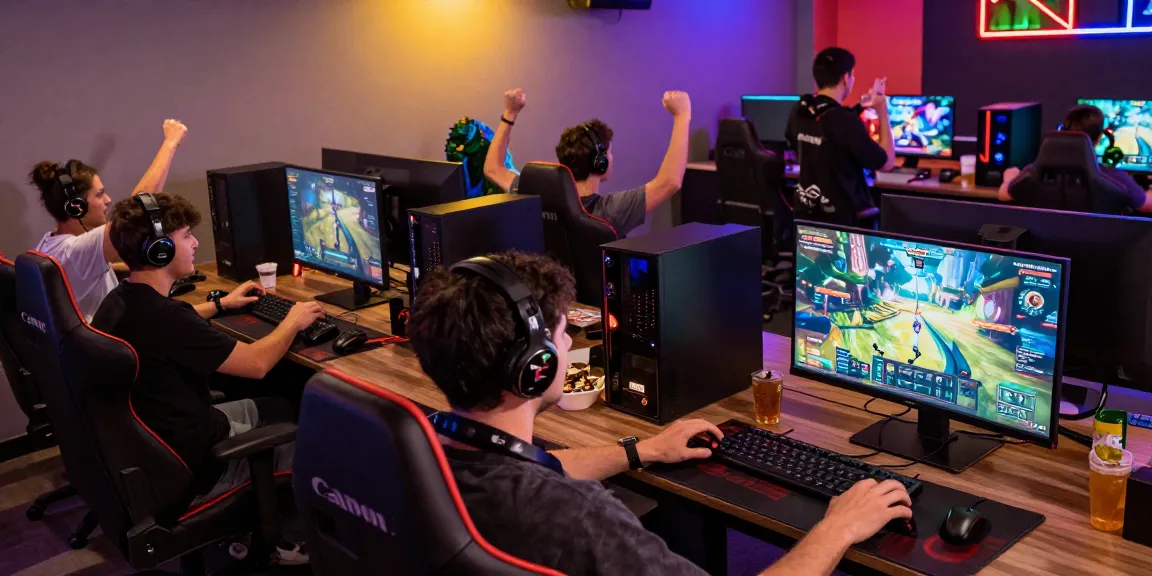 Players enjoying interactive games at a modern lounge featuring https://manclub1.jp.net/