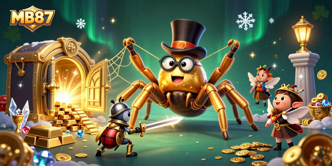 Experience the thrilling casino world with MB87, featuring vibrant characters and dazzling treasures.