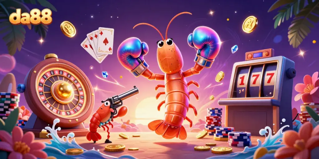 Experience winning with da88's exciting casino action and vibrant gambling visuals.