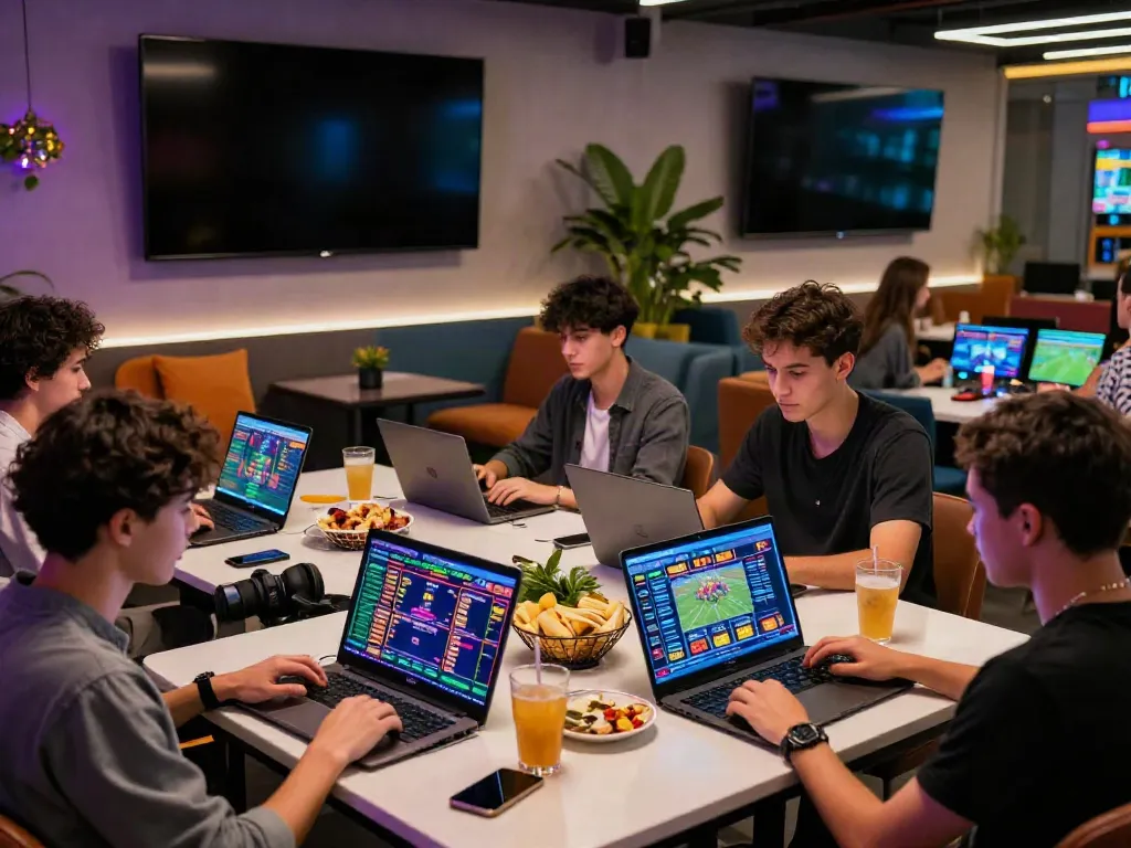 Engaged players enjoying SV88 online gaming experience with diverse gaming options.