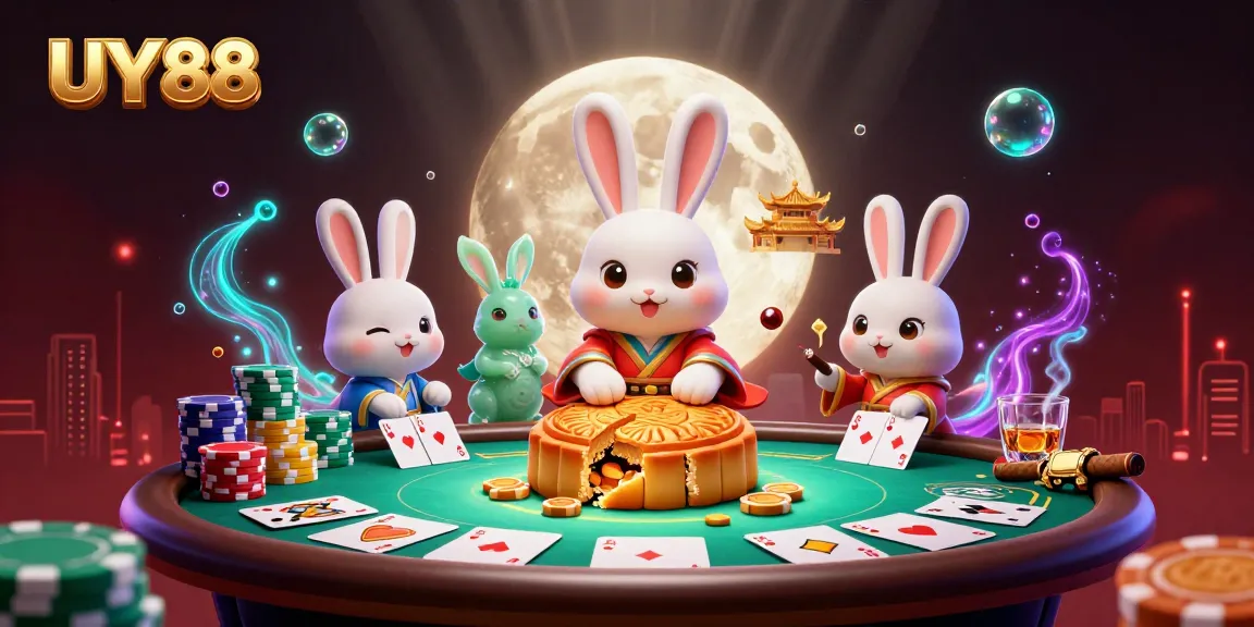 Experience the thrilling adventure of UY88 at a vibrant casino scene with dynamic gaming elements.