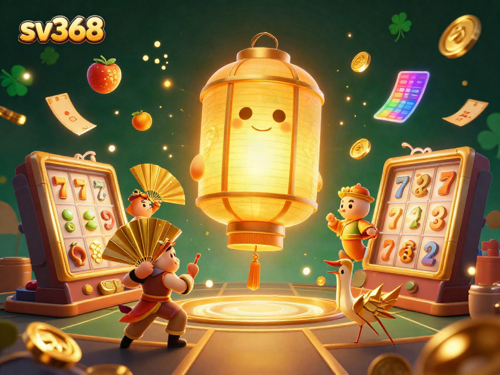 Experience thrilling gameplay with sv368's dynamic slot games, featuring vibrant animations and golden elements.