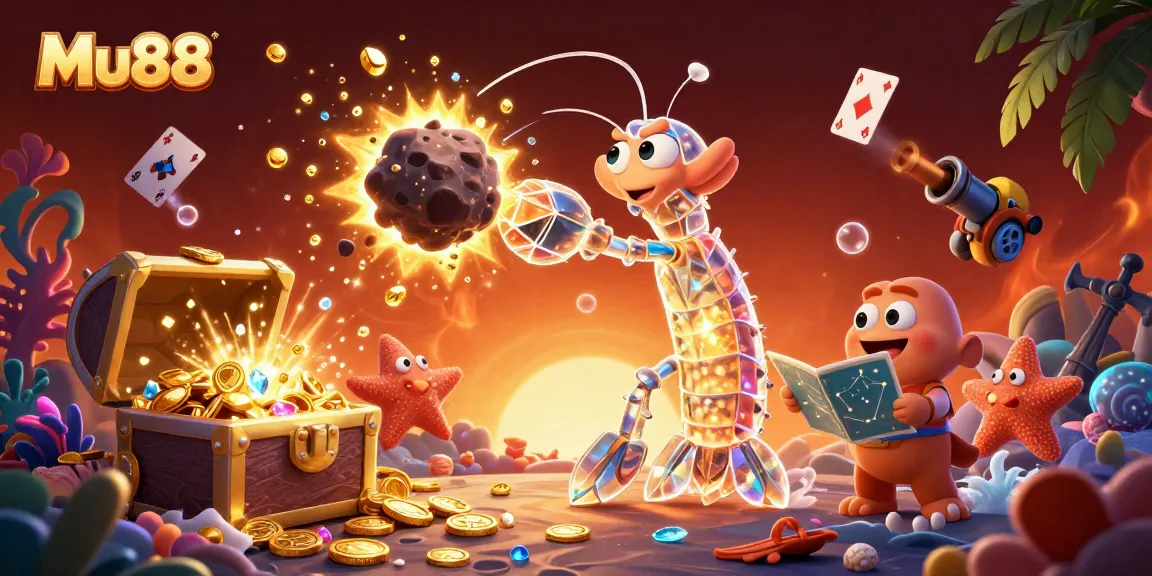 Experience thrilling gameplay with Mu88, featuring vibrant 3D cartoon characters and dynamic casino elements.