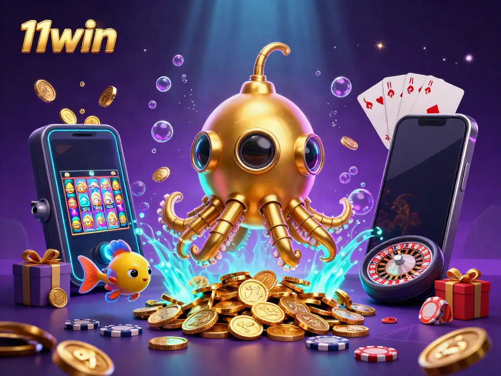 Experience thrilling jackpots at 11win with vibrant slot games and underwater treasures.