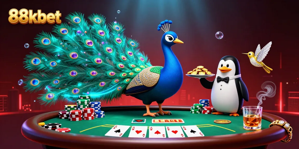 Experience thrilling gaming at 88kbet with a vibrant, engaging casino scene full of poker excitement.