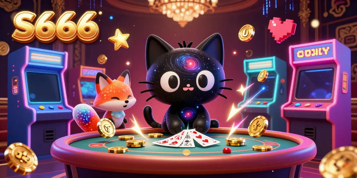 S666 invites gamblers into a vibrant cosmic casino, with playful characters and dynamic gaming elements.