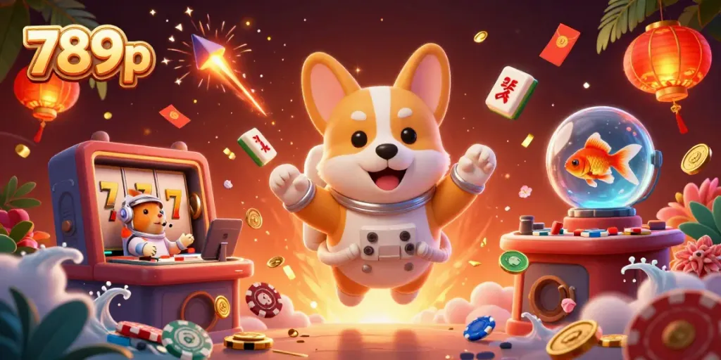 Experience the thrill of winning at the 789p casino with vibrant characters and dynamic gaming elements.