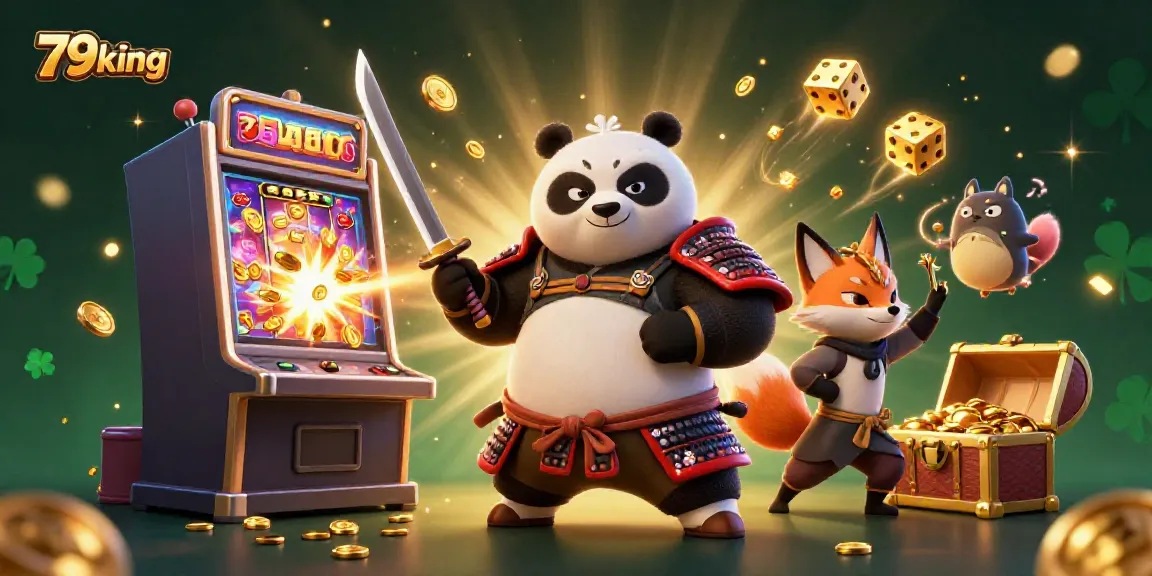 Experience gaming excitement with 79king as fierce characters encounter a jackpot explosion in vibrant detail.
