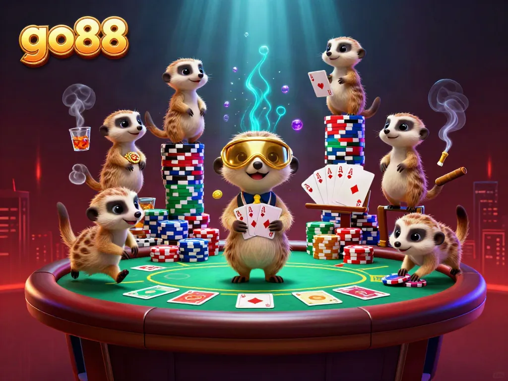 Experience the excitement of go88 as meerkats showcase thrilling card games and casino fun.