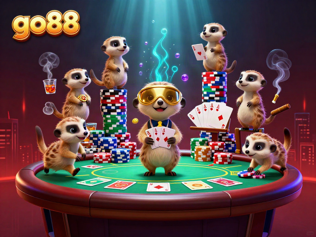 Experience the excitement of go88 as meerkats showcase thrilling card games and casino fun.