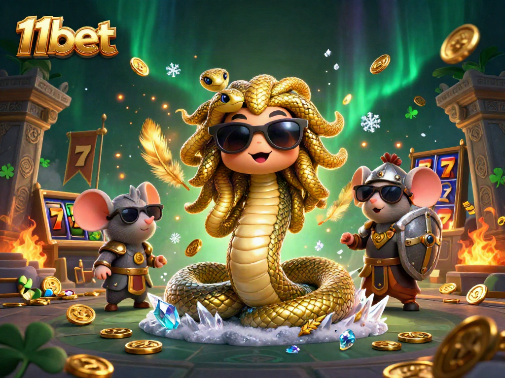 Engage with thrilling experiences at 11bet, where Medusa and a warrior mouse illuminate slot gaming excitement.